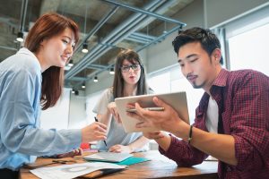 Employee Resource Group members meet